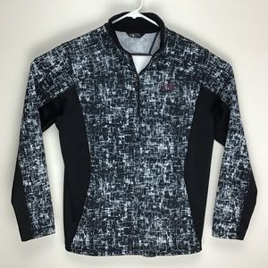 The North Face mens long sleeve quarter zip pullover jacket large